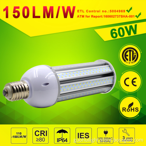 Factory Price LED Corn light 60W DLC ETL 3years warranty